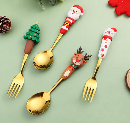4-Piece Christmas Cutlery Set