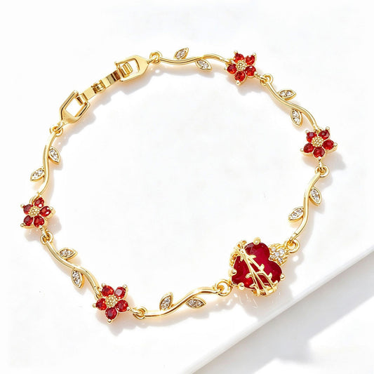 【DEAL TODAY】Sacred Heart Floral Bracelet