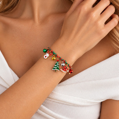 Adjustable Christmas Charm Bracelet
