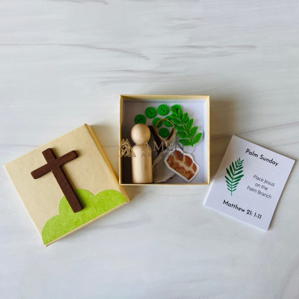 Handcrafted Easter Holy Week Box Gift Set Amen Artisan
