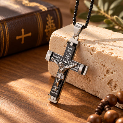 Fear Not Christian Crucifix Necklace | Amen Artisian
