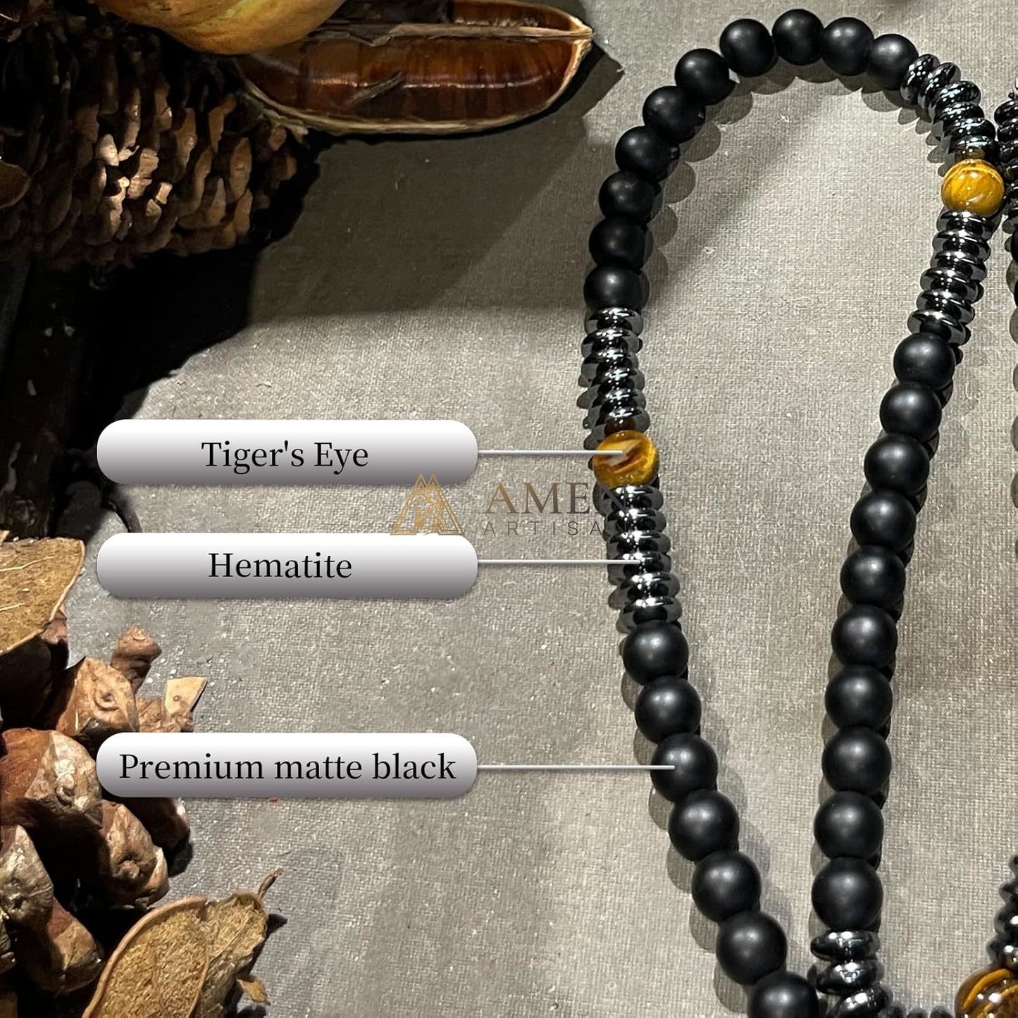 Crucifix&Saint Benedict Rosary Amen Artisan