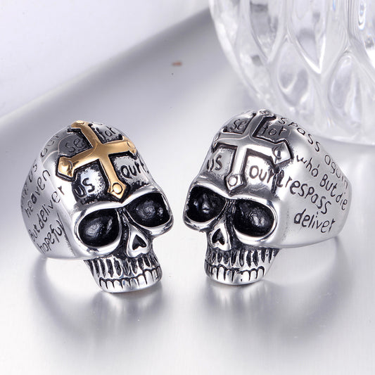 $0.99 Deal - Skull Cross Ring