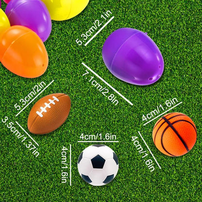 Prefilled Easter Eggs with Colorful Sports Easter Egg Gift Set  Amen Artisan
