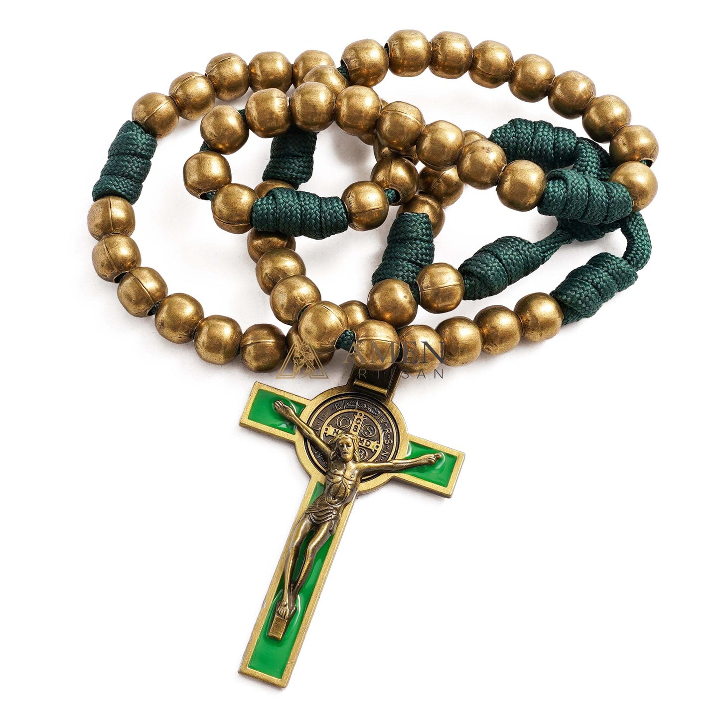 Rosario con crucifijo de paracord Amén Artesano