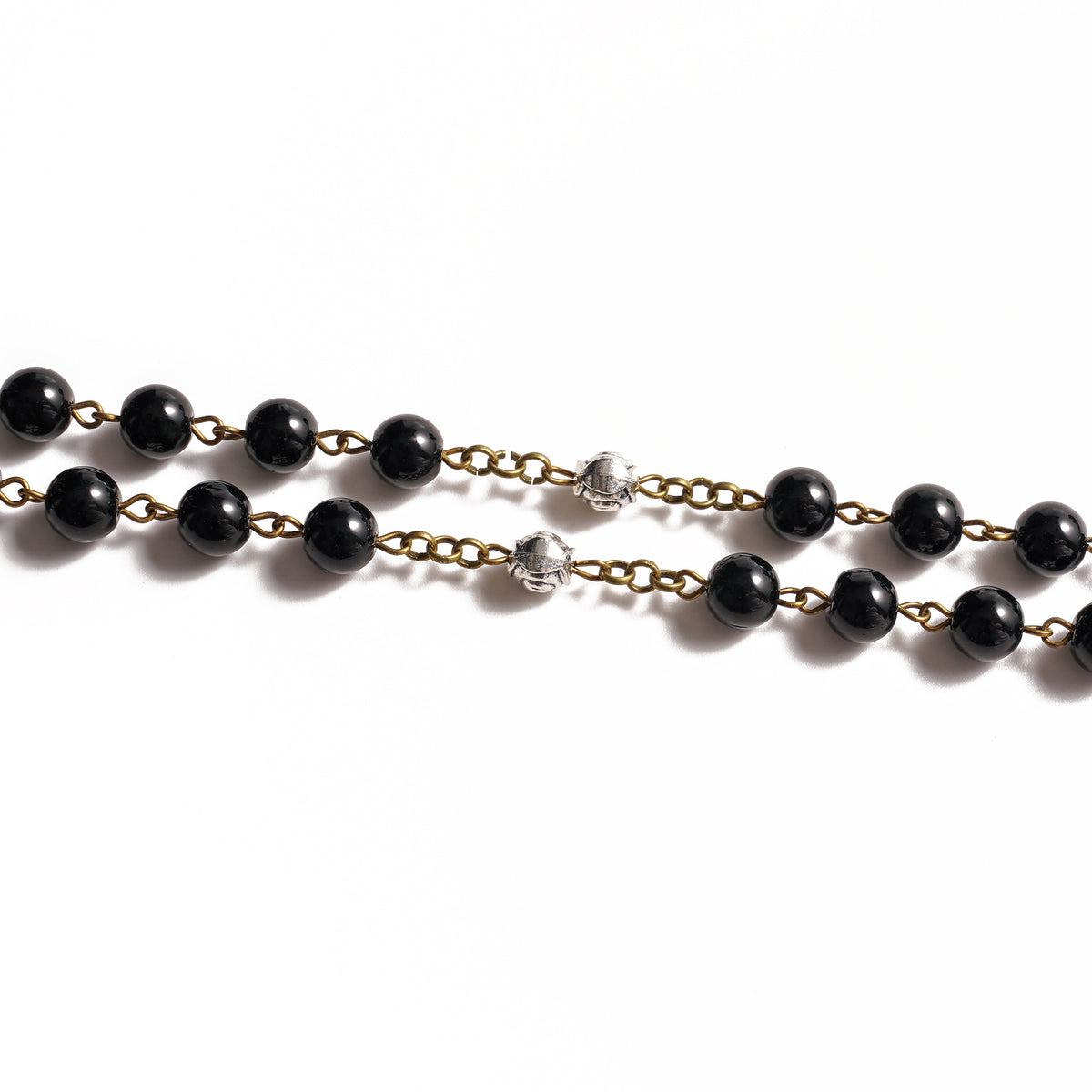 Black Stone Rosary Amen Artisan