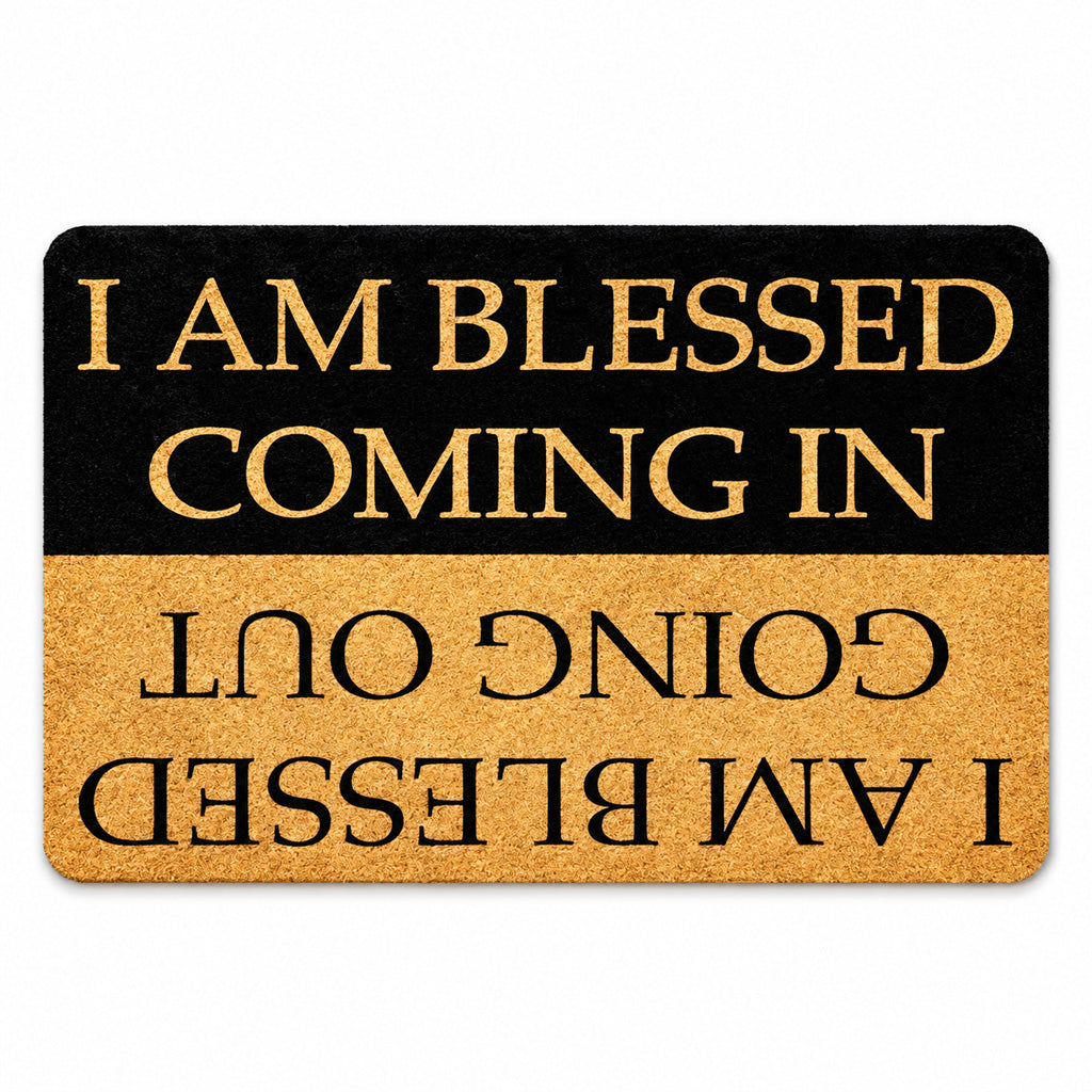 Blessed Coming In & Going Out – Two-Way Christian Doormat