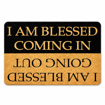 Blessed Coming In & Going Out – Two-Way Christian Doormat