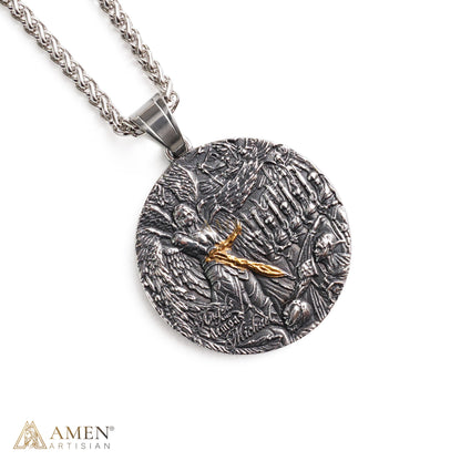 Carry a Powerful Reminder of Faith & Protection — St. Michael Sword Necklace