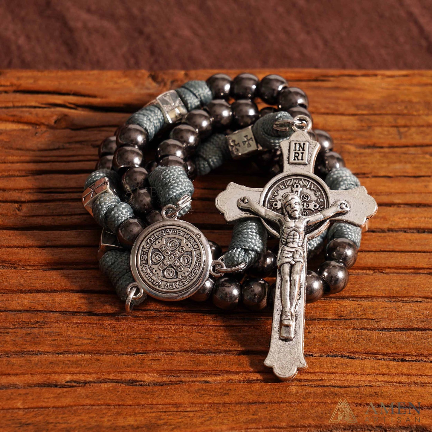 【Limited-Time 50% Off】Heavy Brass Saint Benedict Rosary – Built for Strength & Weight (~5oz)