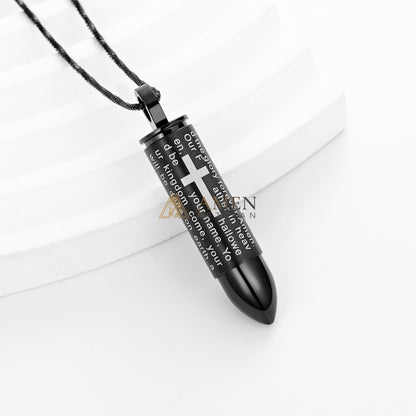 Cross Prayer Urn Pendant Necklace Amen Artisan