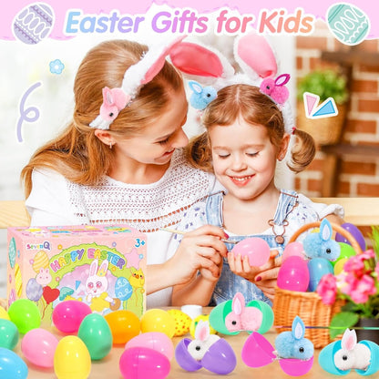 Prefilled Easter Eggs with Easter Eggs Bunny Hair Clip Gift Set Amen Artisan