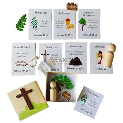 Handcrafted Easter Holy Week Box Gift Set Amen Artisan