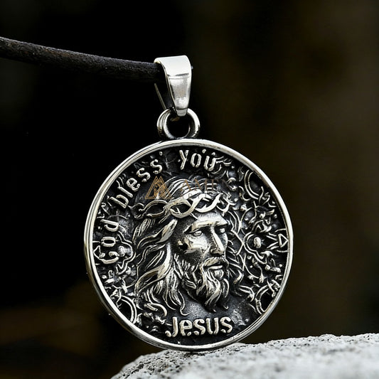 Jesus Sacred Icon Pendant Necklace Amen Artisan