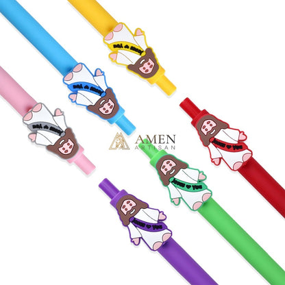 Jesus Doll Retractable Ballpoint Pen  Amen Artisan