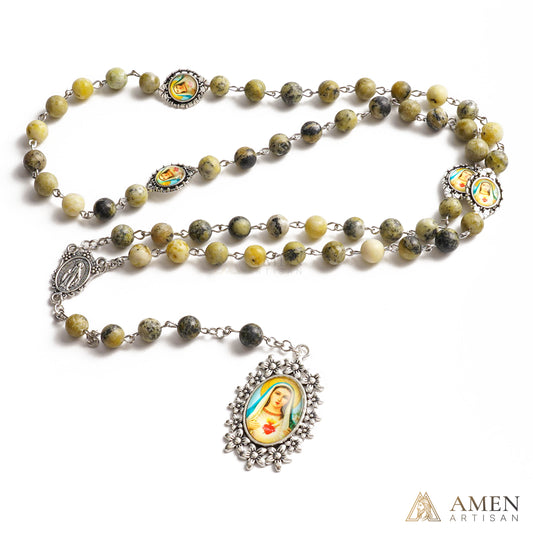 Yellow Turquoise Rosary