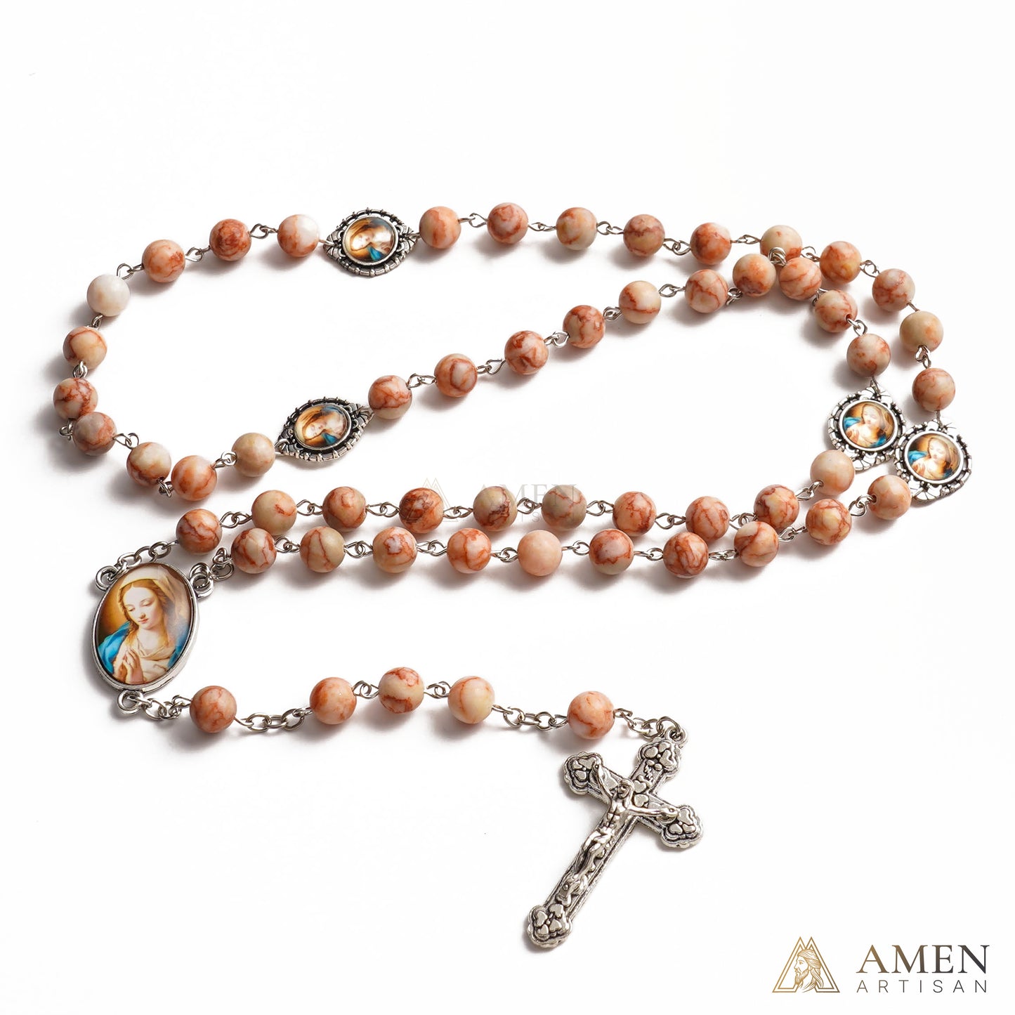 Red Vein Jasper Rosary