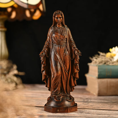 Our Lady of Grace Wood Carving
