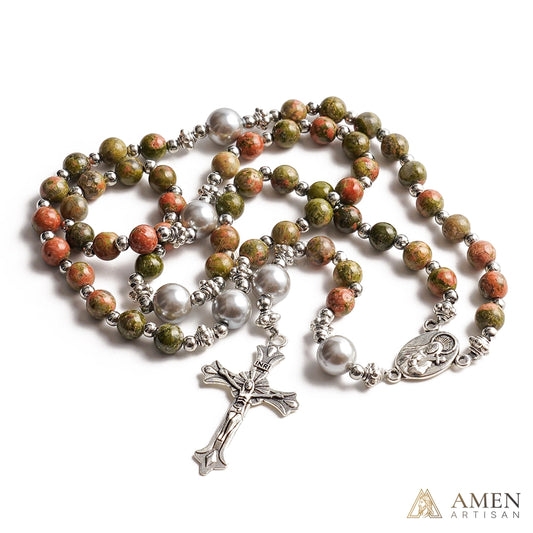 【Deal Today】Unakite Rosary