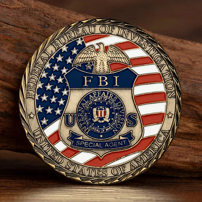 St Michael Challenge Coin - FBI -Amen Artisan