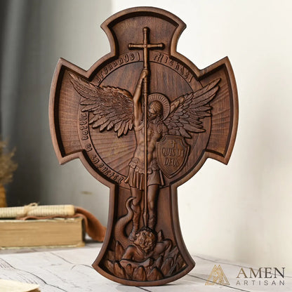 St Michael Wood Carving