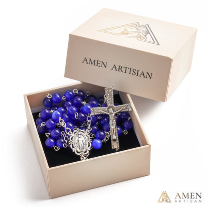 Blue Cat’s Eye  Rosary
