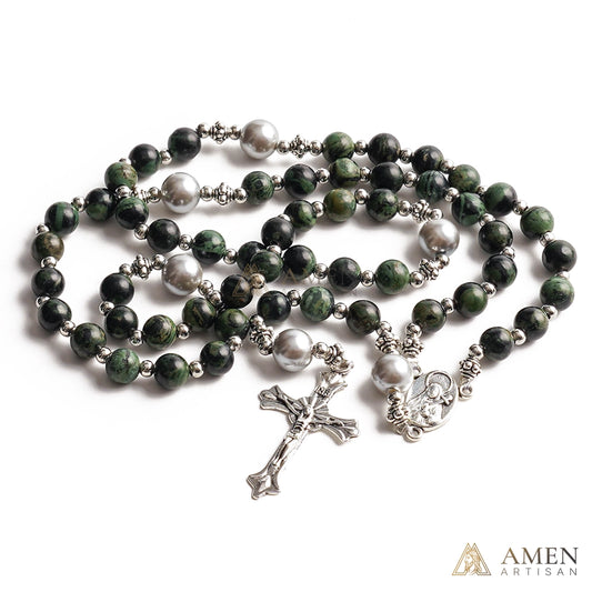 【Deal Today】Kambamba Jasper Rosary