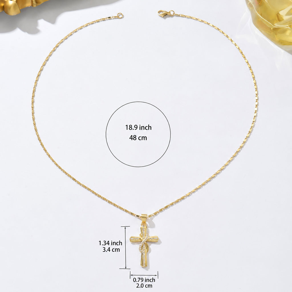 Intertwined Cross Necklace