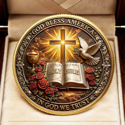 America 250th Anniversary Jesus Commemorative Coin Amen Artisan