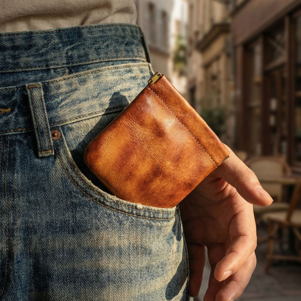 Genuine Leather Rosary Storage Pouch - Keep Your Rosary Close, Clean, and Protected
