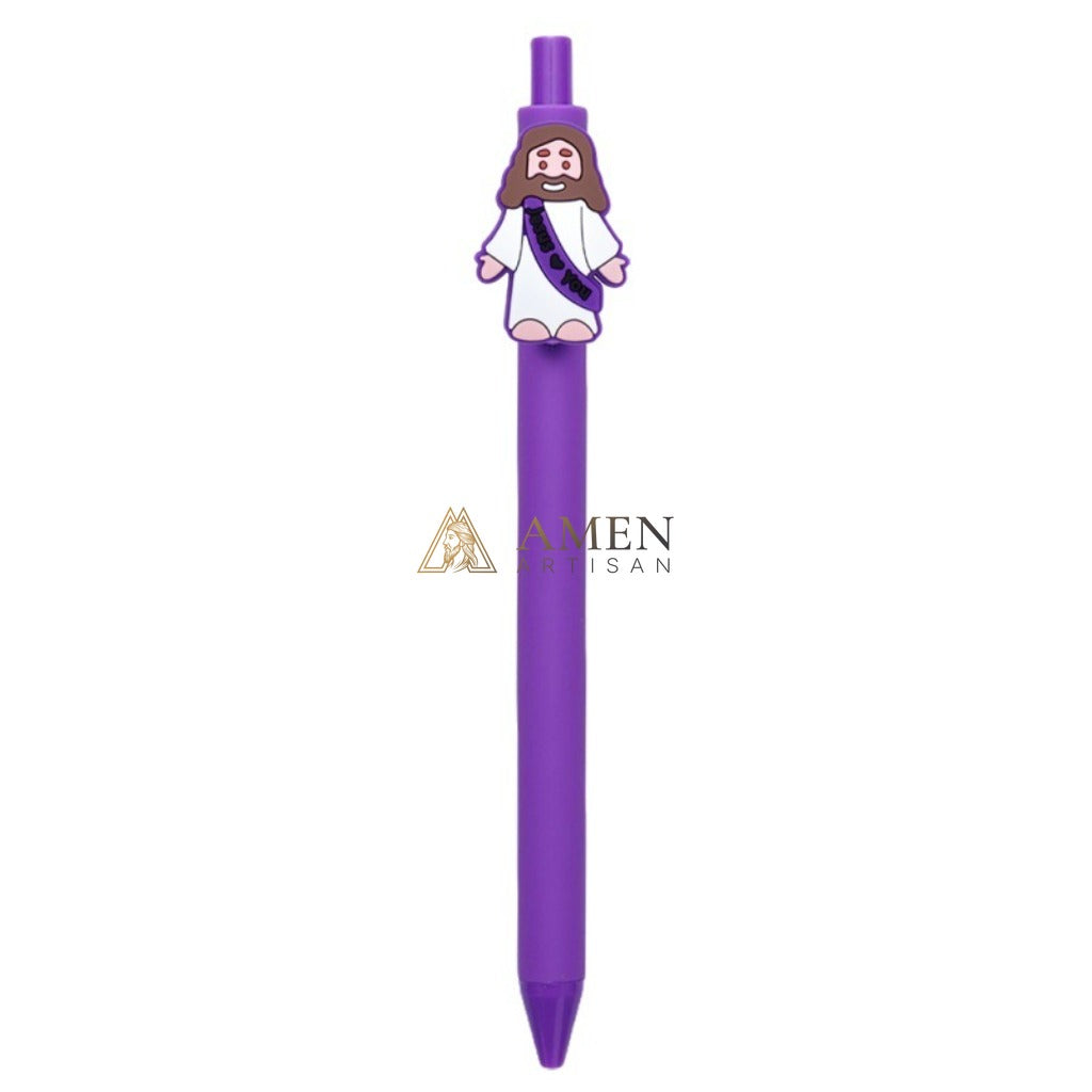 Jesus Doll Retractable Ballpoint Pen  Amen Artisan