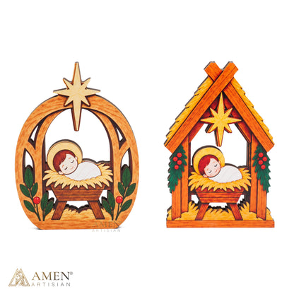 Christmas Nativity Manger Display