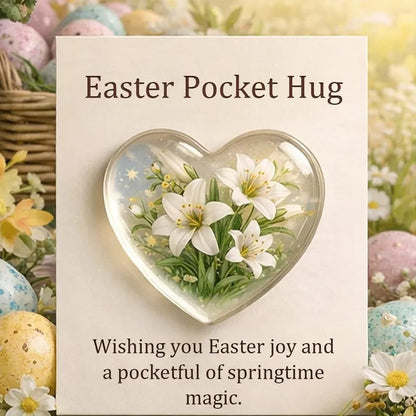 Easter Pocket Hug Mini Figurine  Amen Artisan