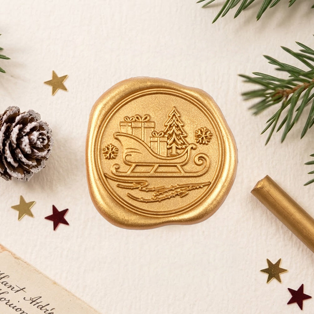Christmas Gingerbread Wax Seal Stickers