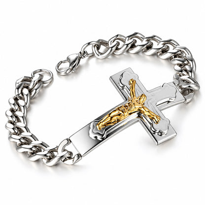 316 Stainless Steel Crucifix Bracelet