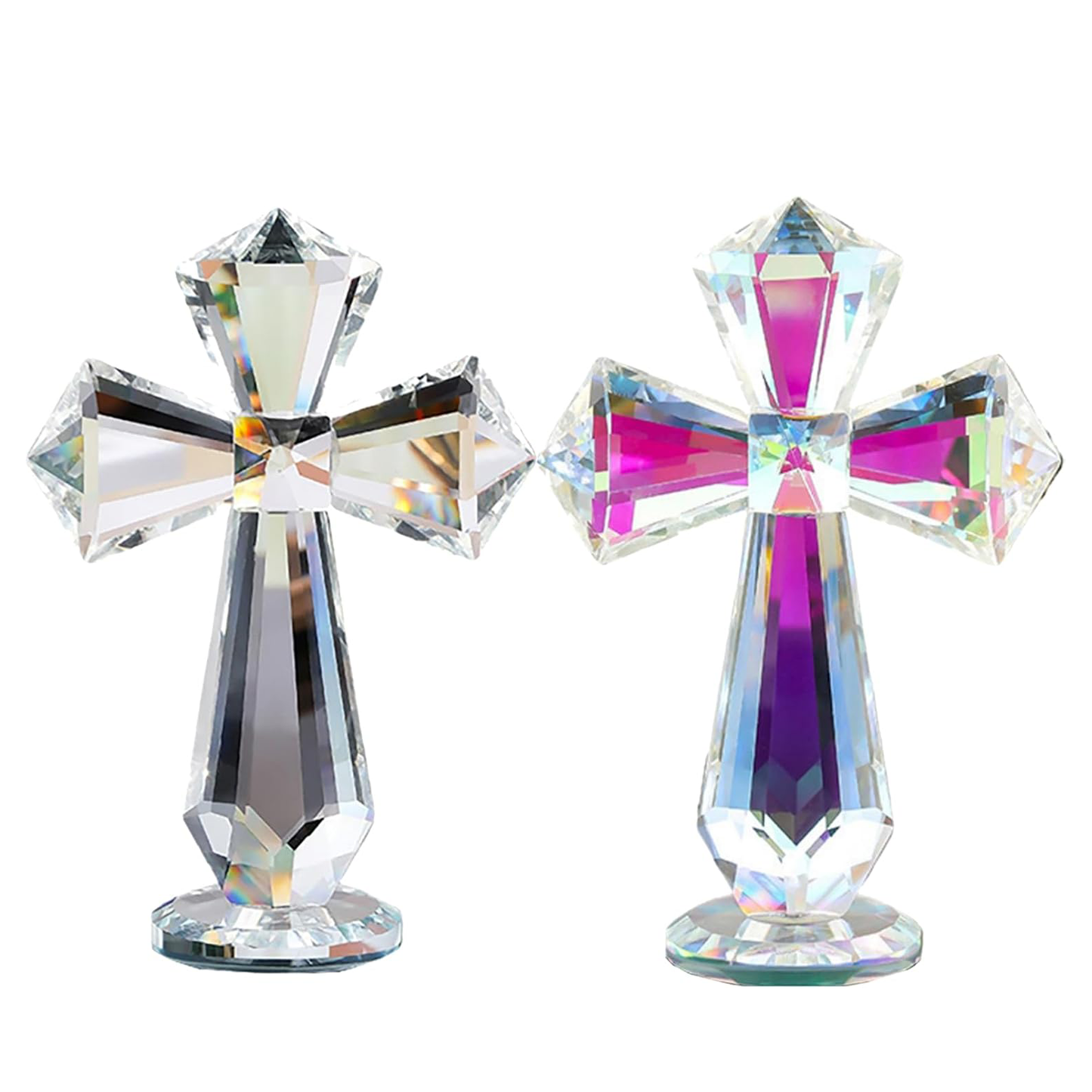 Crystal Cross Figurine Amen Artisan