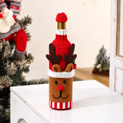 Santa Claus Christmas Bottle Cover