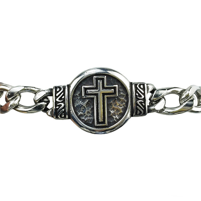 St. Benedict Medal Curb Chain Bracelet