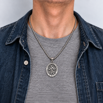 【DEAL TODAY】St. Christopher Traveler Medal Necklace
