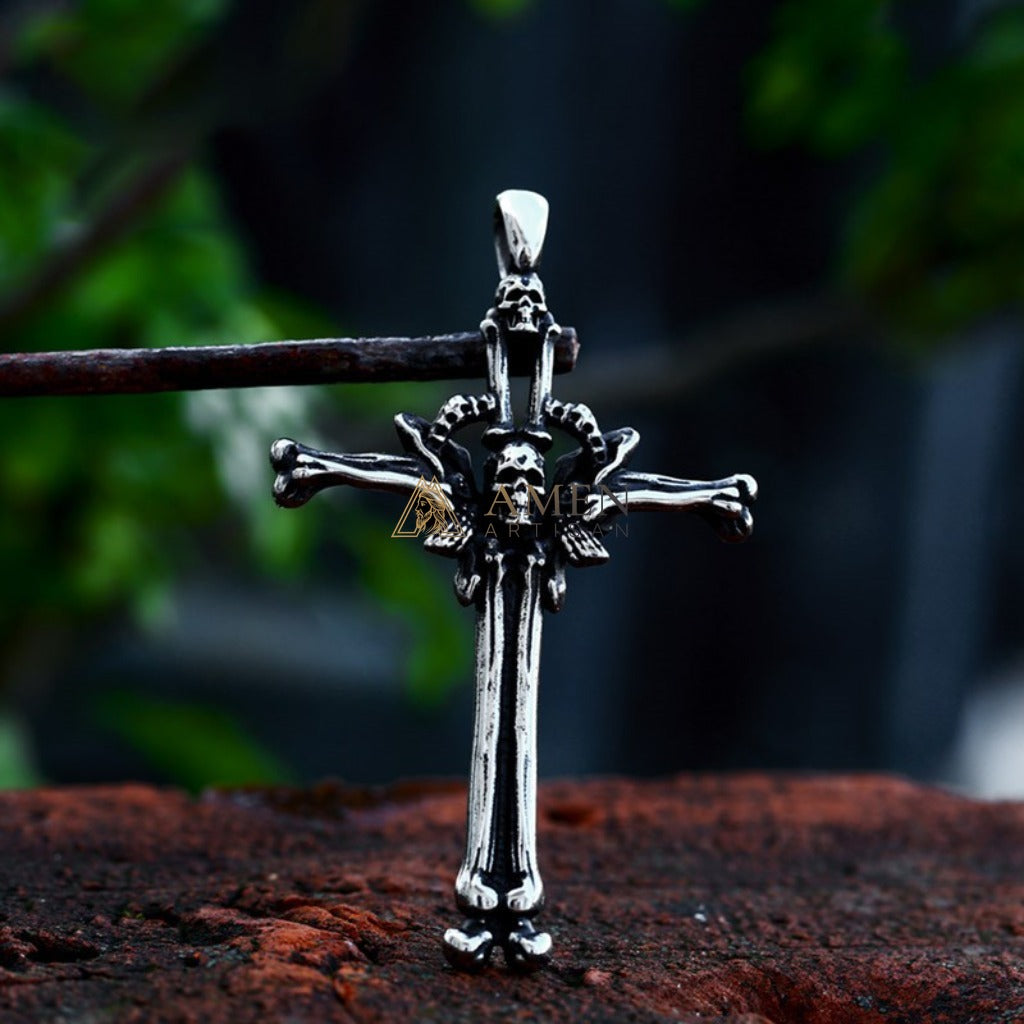 Calvary Cross Pendant Necklace Amen Artisan