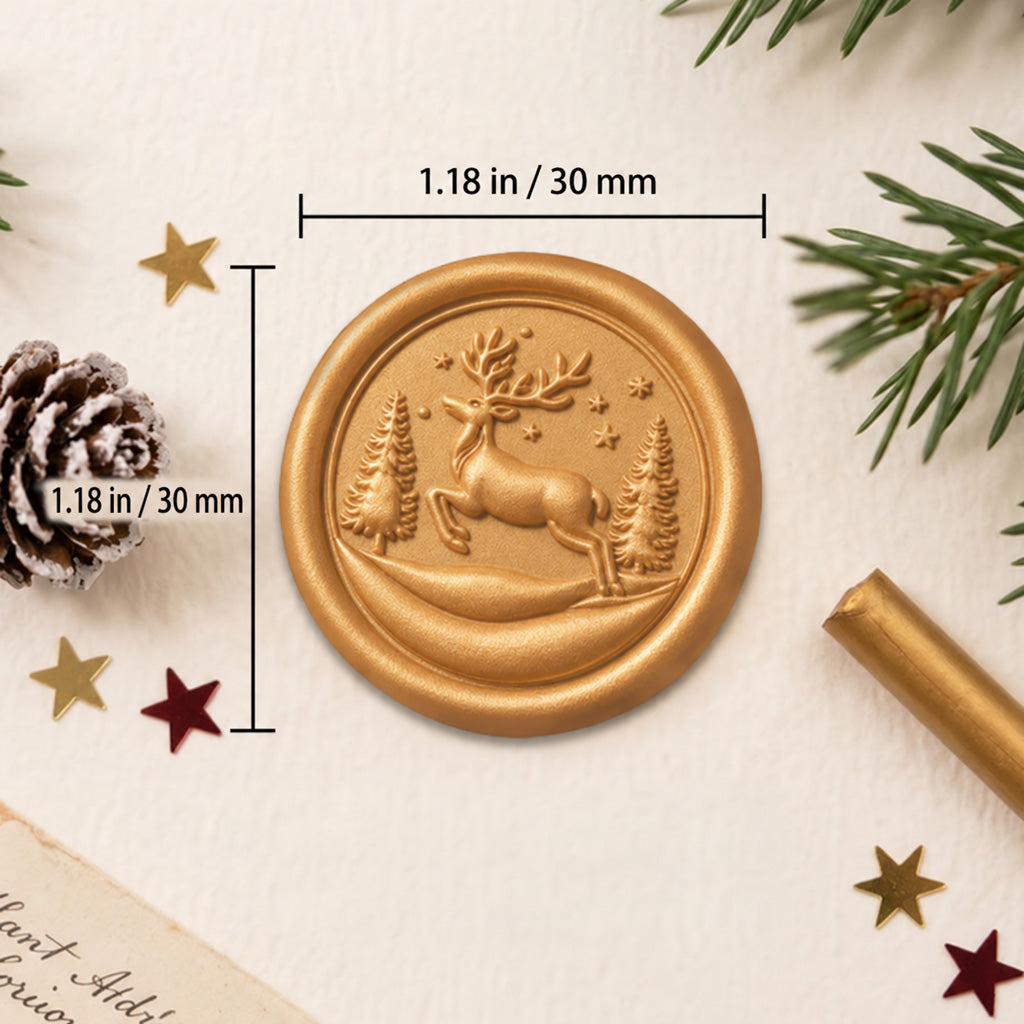 Christmas Gingerbread Wax Seal Stickers