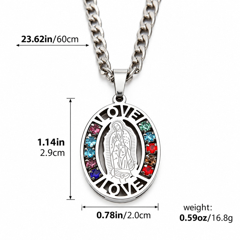 Our Lady of Guadalupe Medal Necklace