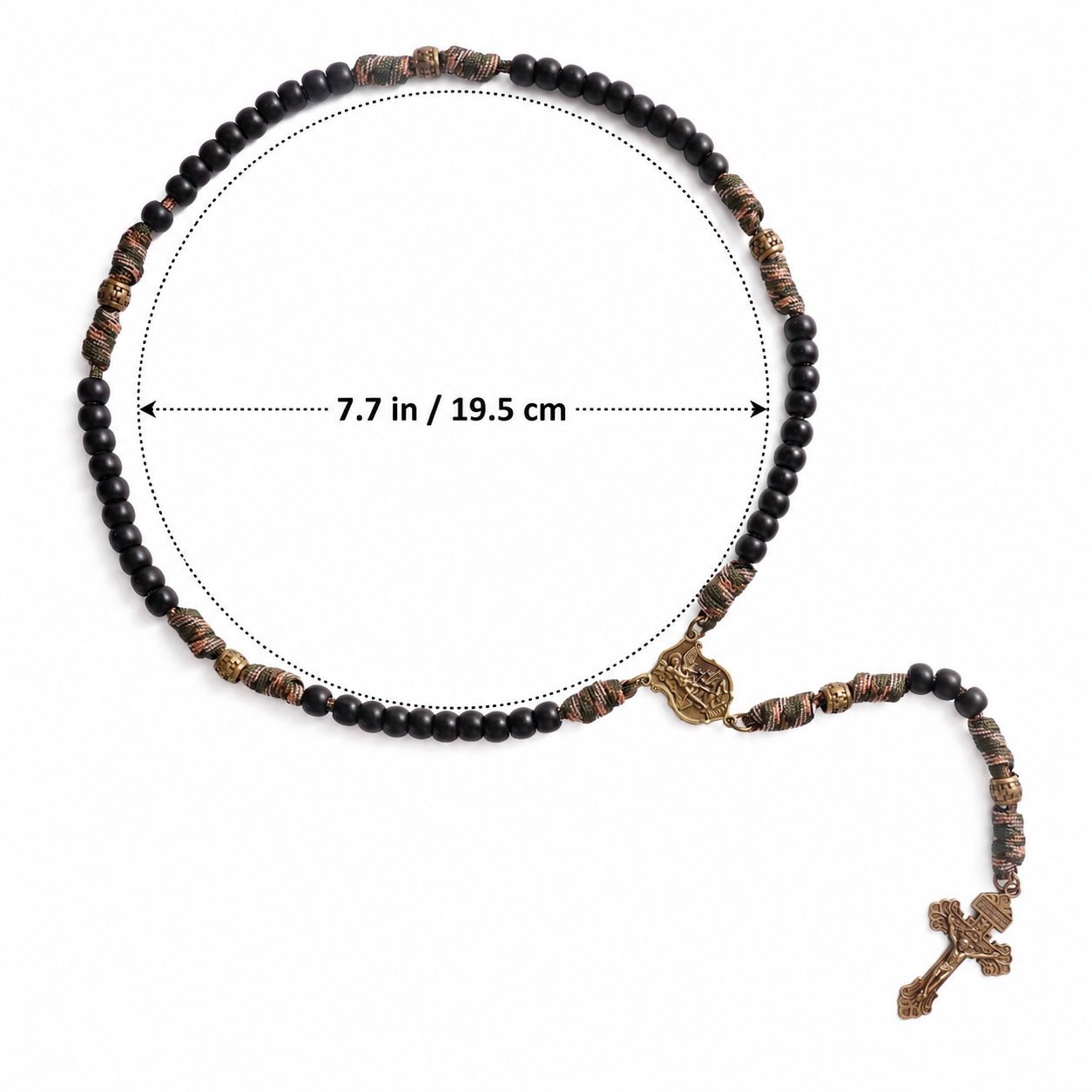 【Deal Today】Tactical Paracord Rosary – St. Michael Protection & Rugged Faith