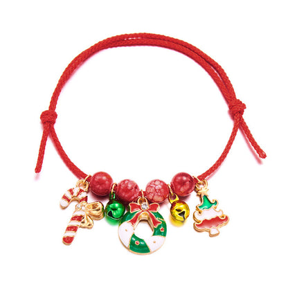 Adjustable Christmas Charm Bracelet
