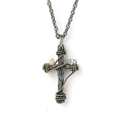 Vintage Cross Necklace  Amen Artisan