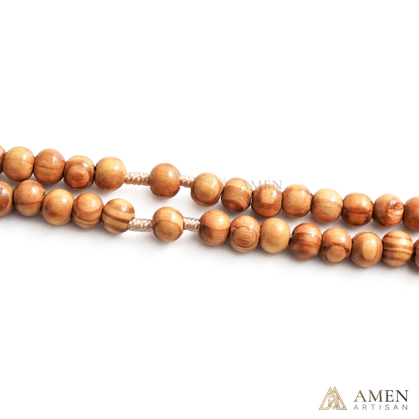 Natural Wooden Rosary Amen Artisan