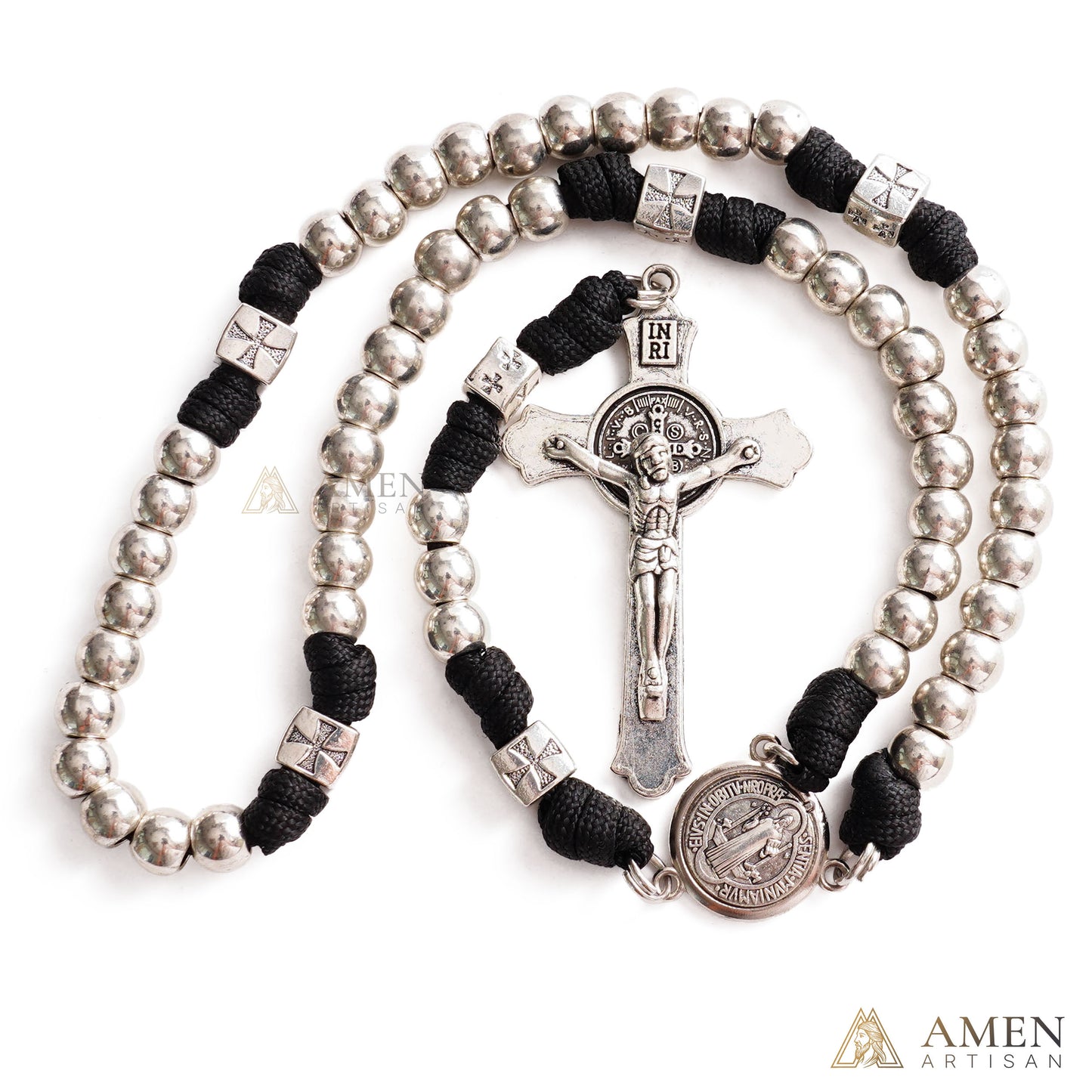 【Limited-Time 50% Off】Heavy Brass Saint Benedict Rosary – Built for Strength & Weight (~5oz)