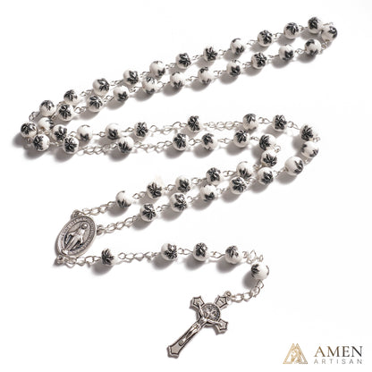 Pine Needles Ceramic Rosary