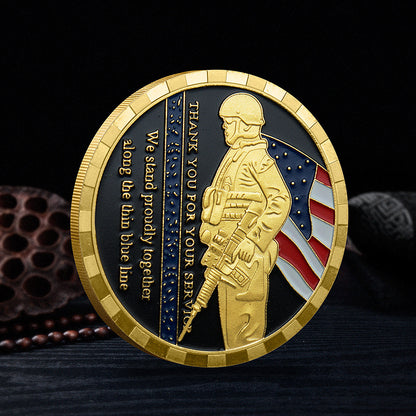 St Michael Challenge Coin - Police Military Commemorative Coin -Amen Artisan