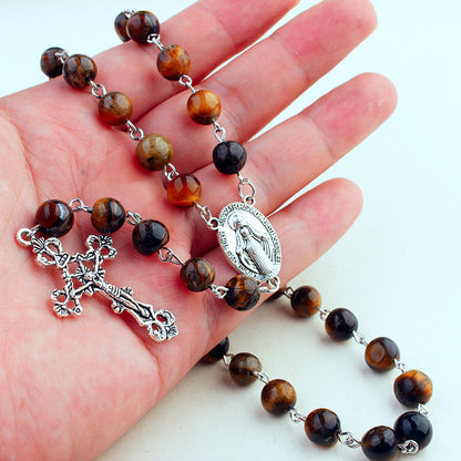 Tiger Eye Stone Rosary